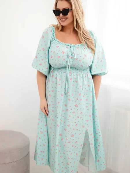 Maxi rochie maxi Kesi Włoski turcoaz