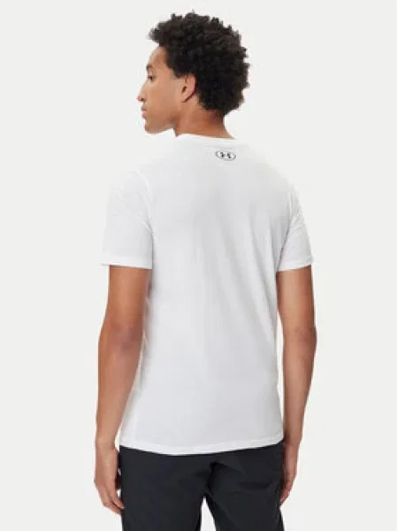 Pánske tréningové tričko Under Armour GL Foundation Update white/mod gray/black biela