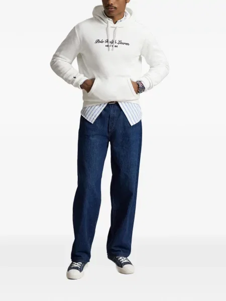 Șosete Polo Ralph Lauren cu model herringbone cu broderie plasă albastru