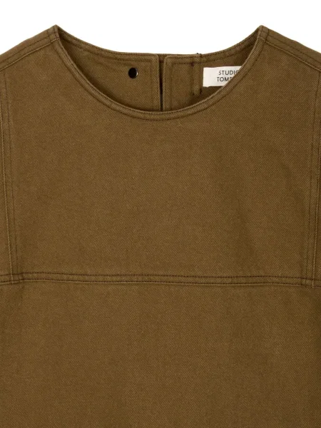 Rochie Studio Tomboy din țesătură twill de costum maro