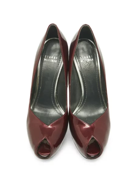 Pantofi cu toc Stuart Weitzman din piele roșu