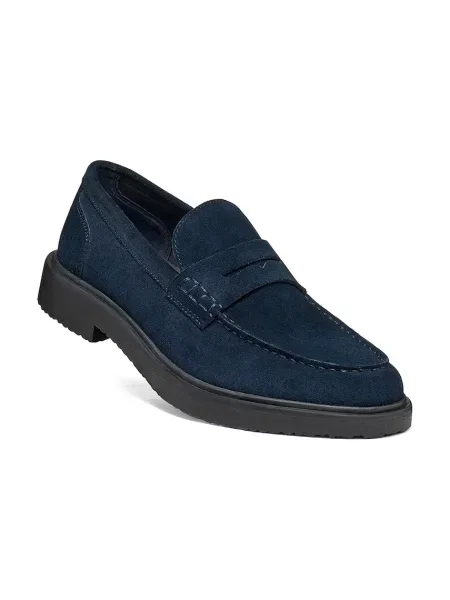 Geox loaferji semišasti U MASSIMIANO modra