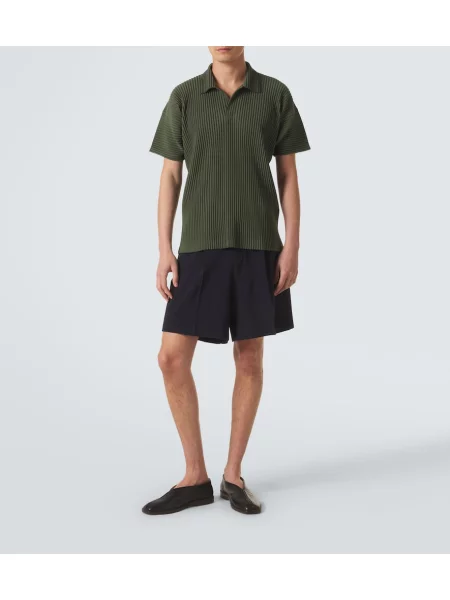 Polo majica Homme Plissé Issey Miyake zelena