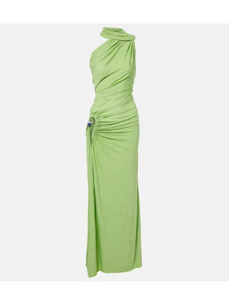 Rochie maxi Christopher Esber drapată verde
