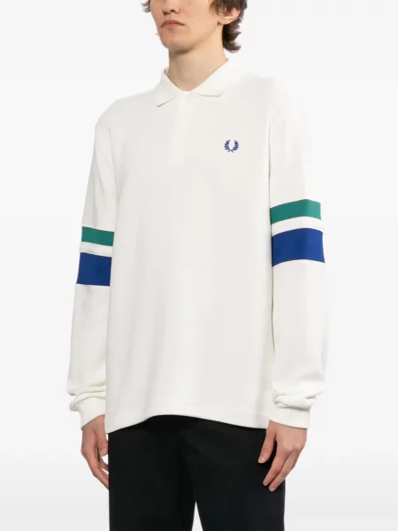 Tricou polo Fred Perry cu broderie lung