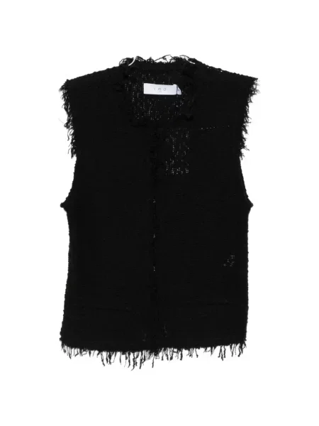 Kamizelka Iro z frędzli czarna