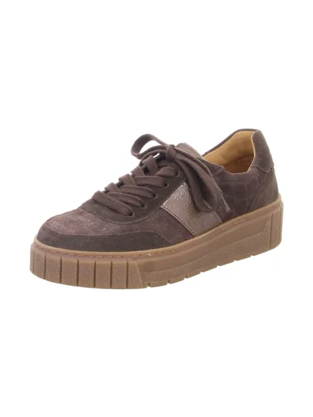 Sneakersy Gabor zamszowe brązowe