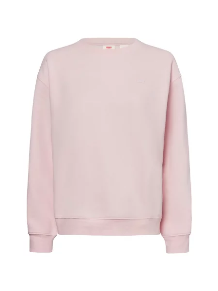 Bluza z prążkowanymi wykończeniami Levi's różowa