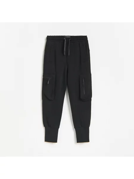 Reserved Jogger cargo nadrág fekete