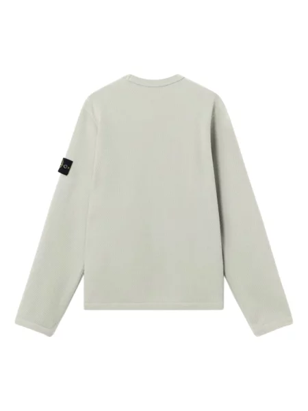 Sweter Stone Island z siateczką z kamieniami zielony