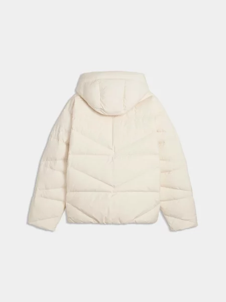 Пуховик Puma с капюшоном белый