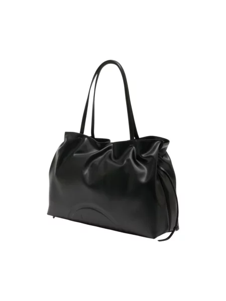 Shopperka Tory Burch ze sznurkiem czarna