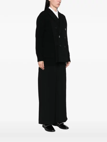 Двуредна жилетка Sacai черно
