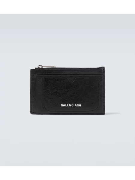 Portofel Balenciaga din piele negru