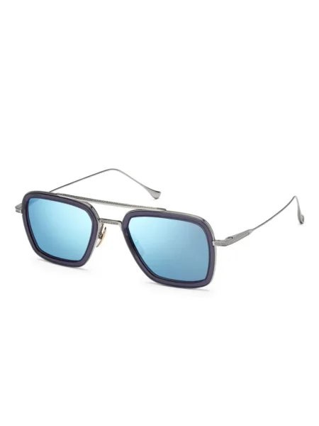 Ochelari de soare Dita Eyewear cu imprimeu geometric gri