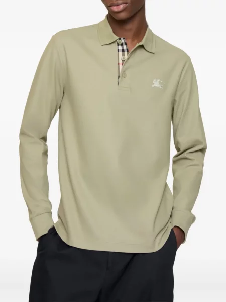 Μακρυμάνικο μακρύς polo Burberry πράσινο