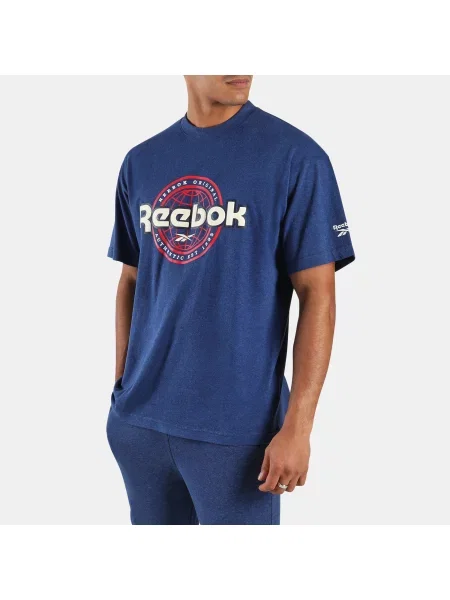 Reebok T-shirt Reebok World male Navy Marl Size: granatowa