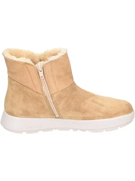 Buty do kostki Think skórzane beżowe