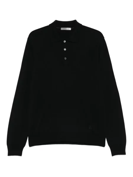 Lung tricou polo Corneliani negru