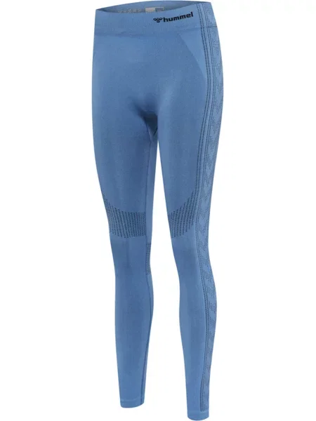 Legginsy mid-rise Hummel Shaping niebieskie