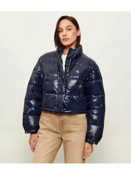 Calvin Klein Jeans Kabát | Cropped Fit kék