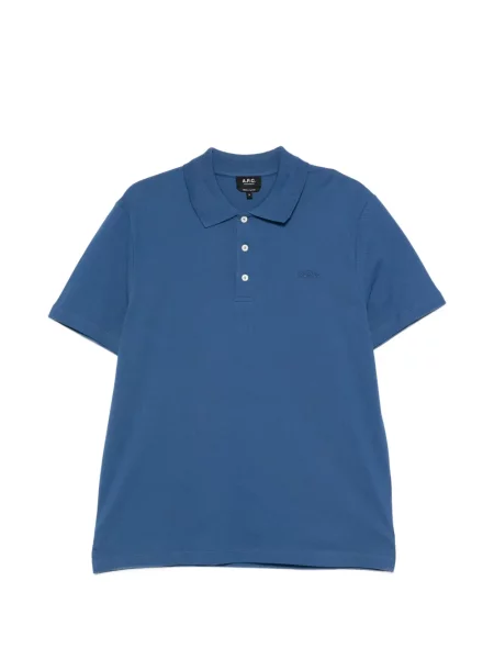 Polo A.p.c. cu broderie albastru