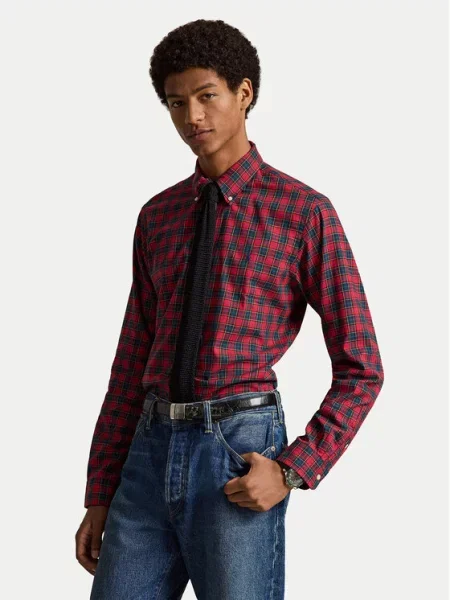 Polo Ralph Lauren Cămașă închis Custom Fit roșu