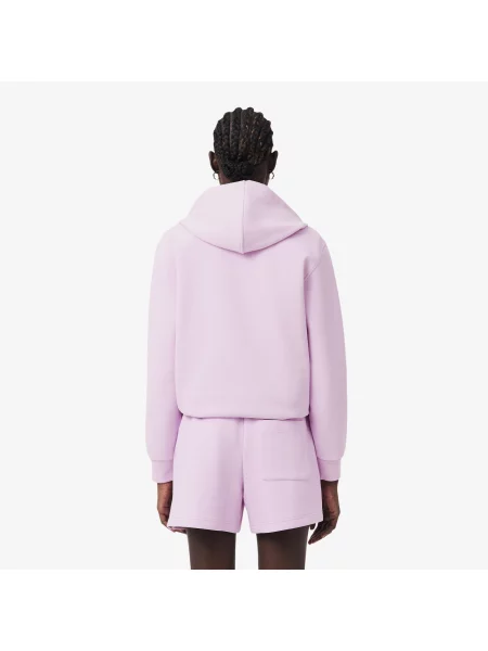 Lacoste Bluza Z Kapturem Z Piki różowa