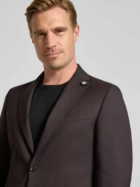 Marynarka z żywej wełny krój slim fit model Paul' Cg - Club Of Gents