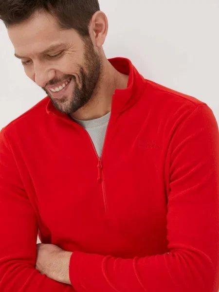 Sportovní mikina Jack Wolfskin Taunus červená
