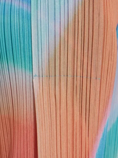 Плисирани панталон Pleats Please Issey Miyake синьо