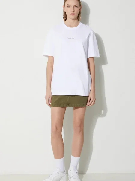 Tričko Filling Pieces Slim s potiskem bílá