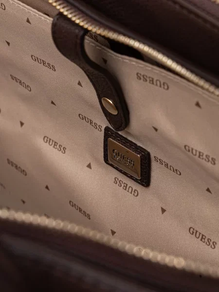 Кожаная сумка шоппер Guess