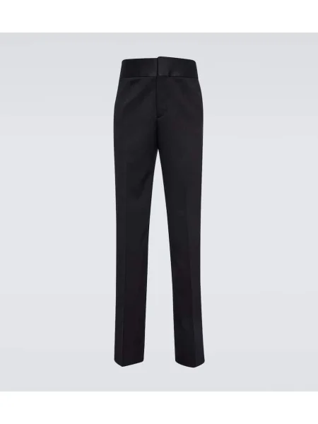 Pantaloni Valentino de lână negru