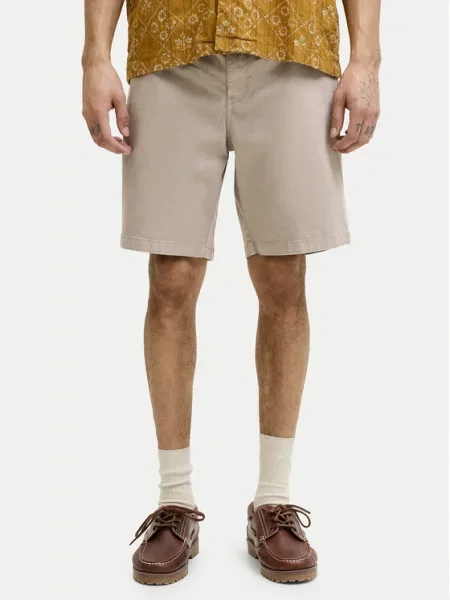 JACK & JONES Chino nohavice JPSTACE VANCE mokka zelená