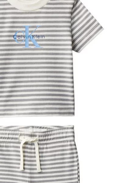 Dětské tričko Calvin Klein Jeans šedé