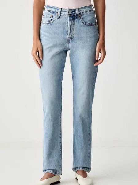 Levi's blugi straight pentru femei JEANS FOR albastru