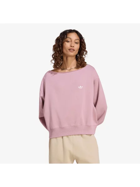 Суитшърт adidas Ess Crw Lo Magic Mauve XL