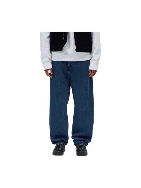 Carhartt WIP Aaron Pant jeansy tapered niebieski