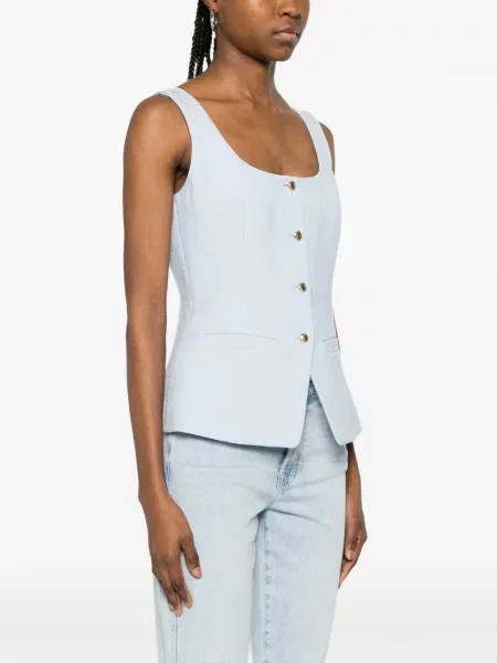 Top Maje fără mâneci albastru