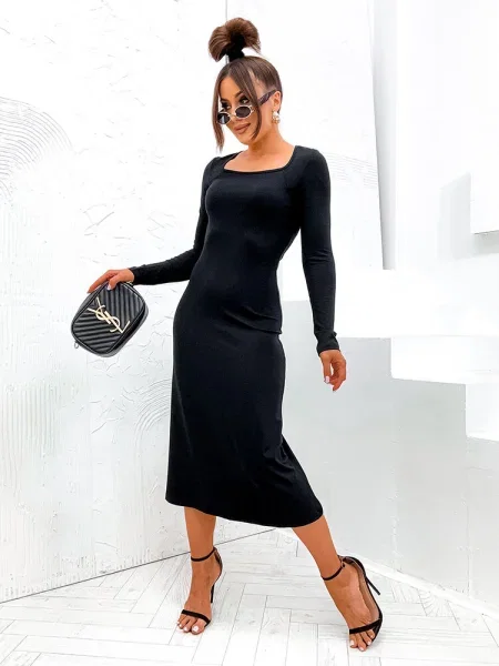 Długa sukienka maxi Resti czarna