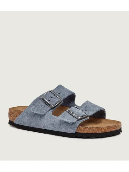 Birkenstock Șlapi Arizona | narrow fit | piele întoarsă albastru
