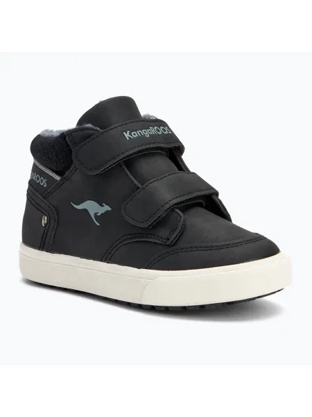 KangaROOS KaVu Primo V jet black / steel grey детски обувки черно