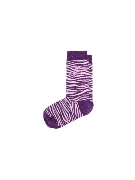 Scalpers Șosete Zebra Lurex mov liliachiu / mov deschis