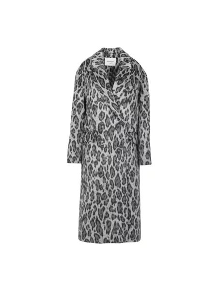 Płaszcz Ottodame skórzany na platformie czarny