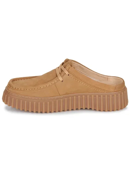 Pantofi Clarks din nubuc maro