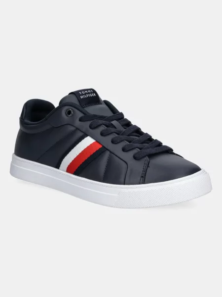 Tommy Hilfiger Sneakers ICON COURT LTH STRIPES μπλε