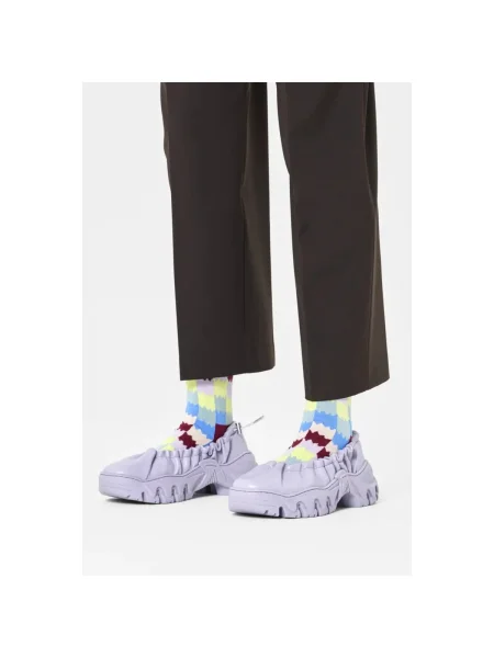 Șosete Happy Socks în carouri albastru