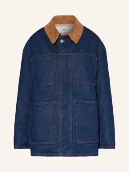 Ami Paris Oversized Kurtka Jeansowa blau niebieska