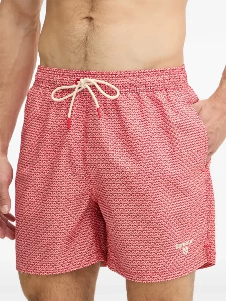 Húzózsinór fürdőruha Barbour nyomtatás piros